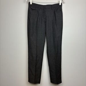 Brunello Cucinelli Pants Womens US 2 Wool Cashmere Trousers Dark Gray